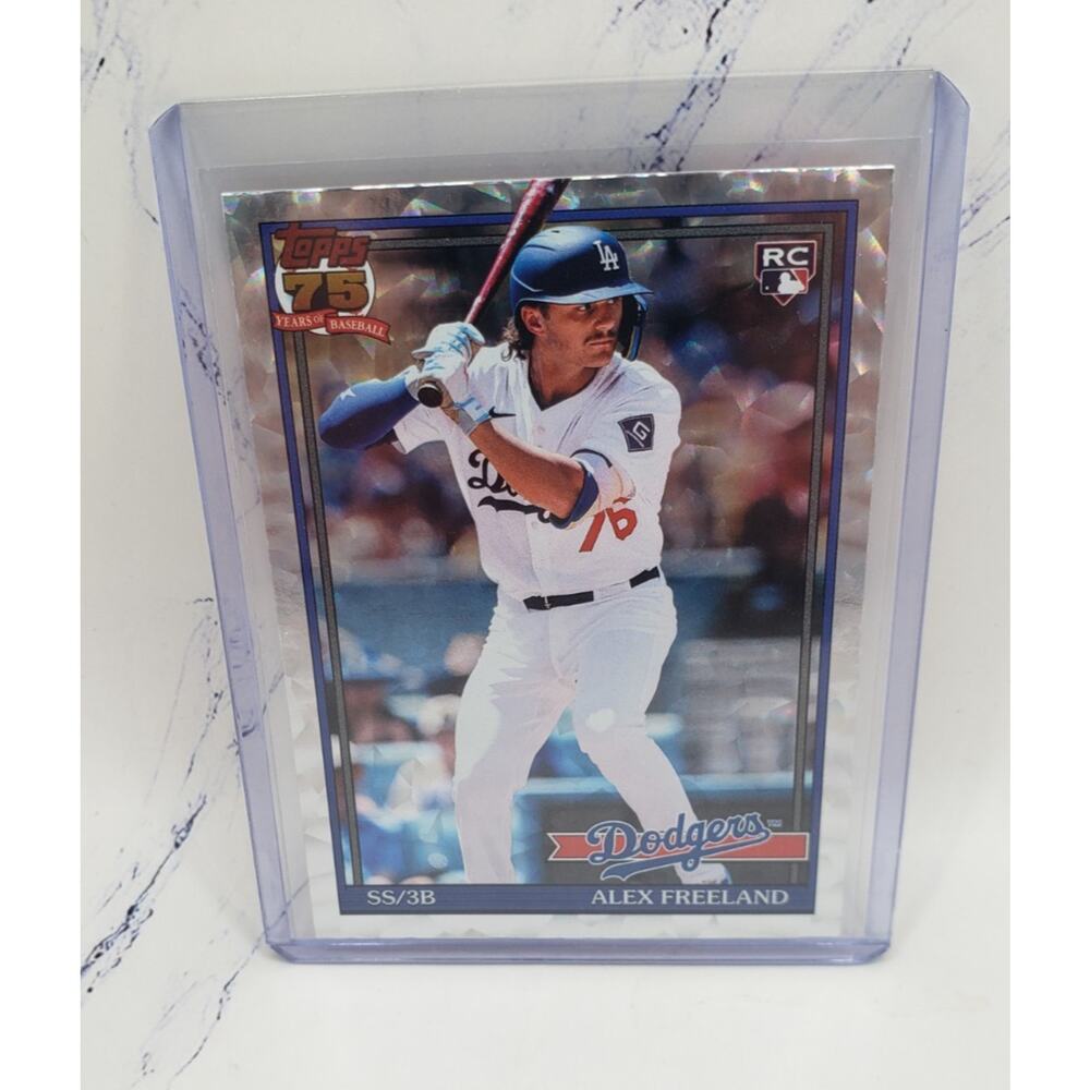2026 Topps Series 1 Alex Freeland Crackle 1991 75th Anniversary #T91-35 RC